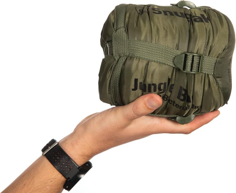 Snugpak Jungle Bag with Built-in Mosquito Net & Antibacterial Fabrics - Right Side Zip, Olive - Image 5